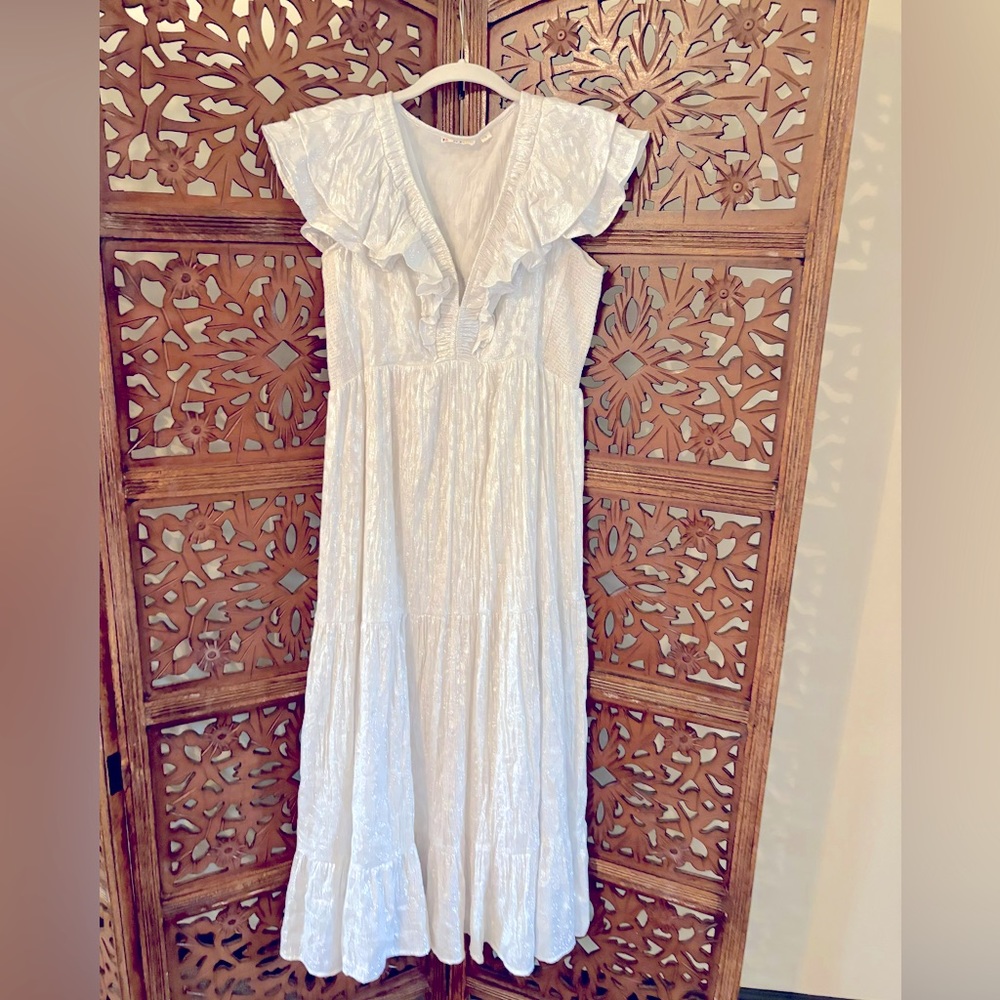 Roller Rabbit sparkly White dress🤍